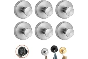2026 Upgraded Suction Cup Hooks, Stainless Steel Waterproof Suction Cup Hooks for Shower, Bathroom, Hanging Towels, Mounting 