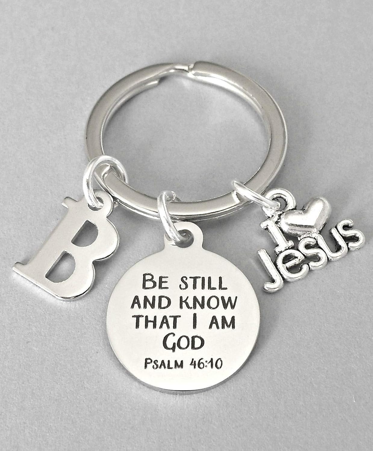 Gift for Christian Personalized Religious Keyring, Be