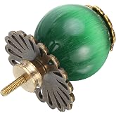 uxcell Teapot Button Lid Knobs Tea Kettle Pot Cover Handle Knobs Lid Top Replacement for Teapot Teakettle Ceramic Pot Accessories Supplies, Green/Bronze
