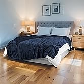 ONDAN Electric Heated Blanket 72"x84" Full Size Flannel Heated Blanket, Cozy & Warm for All Night, 5 Heat Settings & 10 Hours Auto Off, Machine Washable, Dark Blue