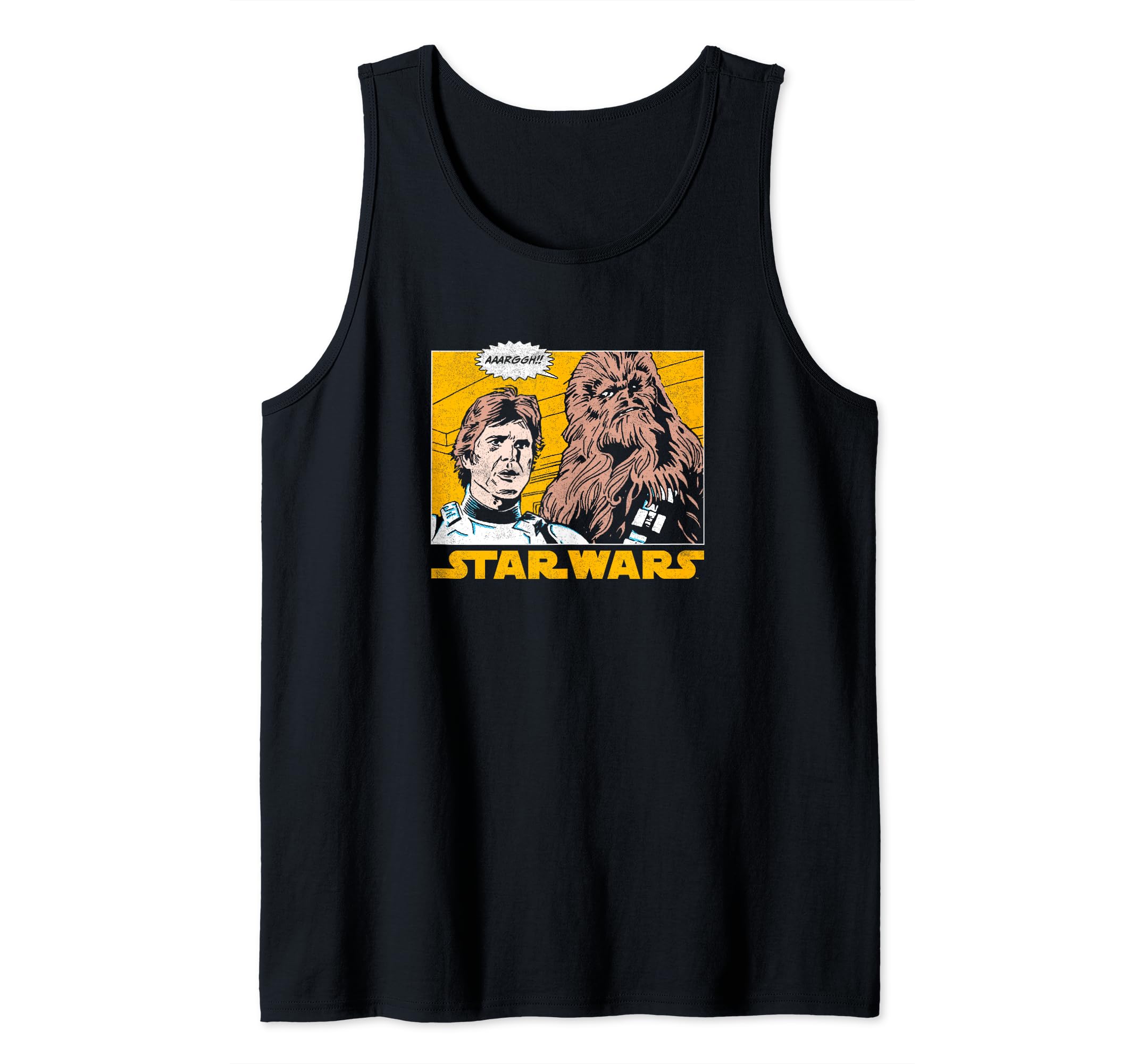 Star Wars Han Solo Chewbacca Aarggh!! Panel Logo Tank Top