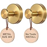 PZTO Suction Cup Hooks:Metal Hanger,for Galss Window Door & Tile Wall,Shower Bathroom Towel Holder Hanging Hook, 2 Pack (Antique Gold)