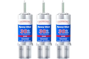 VICPRICME Epoxy Glue Clear, Bonding for Plastic, Metal, Ceramic, Wood, PVC, Stainless Steel, Tile, Water Pipes, The Strongest Plastic Repair Glue, 30 Minutes Waterproof Welding (3)