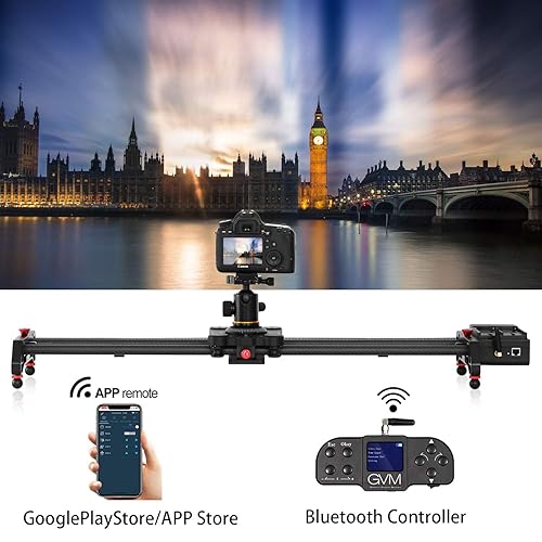 GVM Wireless Motorized Camera Slider Camera Dolly Electronic Video