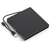 Bewinner USB C External Optical Drive Enclosure for 9.5mm Slim CD DVD BD Drives, USB 3.0 to Type C Converter with Cable, Plug &amp; Play for MacOS, Portable ODD Case