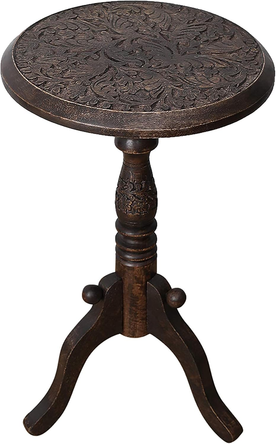 Best cotton craft jaipur solid wood hand carved accent coffee table