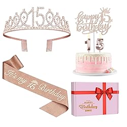 15th Birthday Decorations for Girls, Including