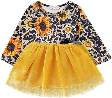 little girl sunflower dress