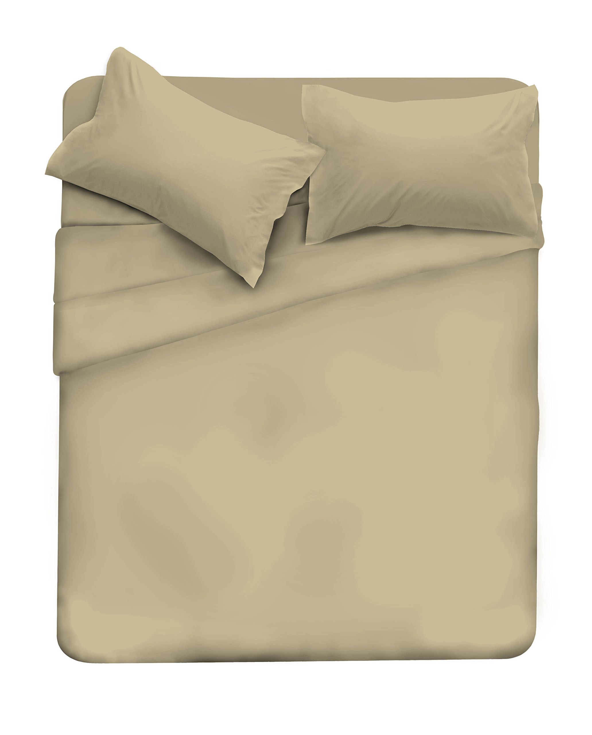 Max Color Bed Linen Set (Flat 250x300, Fitted Sheet 170x200cm+2 Pillowcases 52x82cm), Dove Grey, DOUBLE