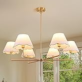 Joyartic 6-Light Boho Chandelier, 39 Inch Pendant Light Fixture, Coastal Chandeliers Large Adjustable Ceiling Flush Mount Lig