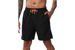 UUMIAER Mens Swim Trunks 7 inch Swimming Shorts Quick Dry Swimwear with Mesh Lining Bathing Suits