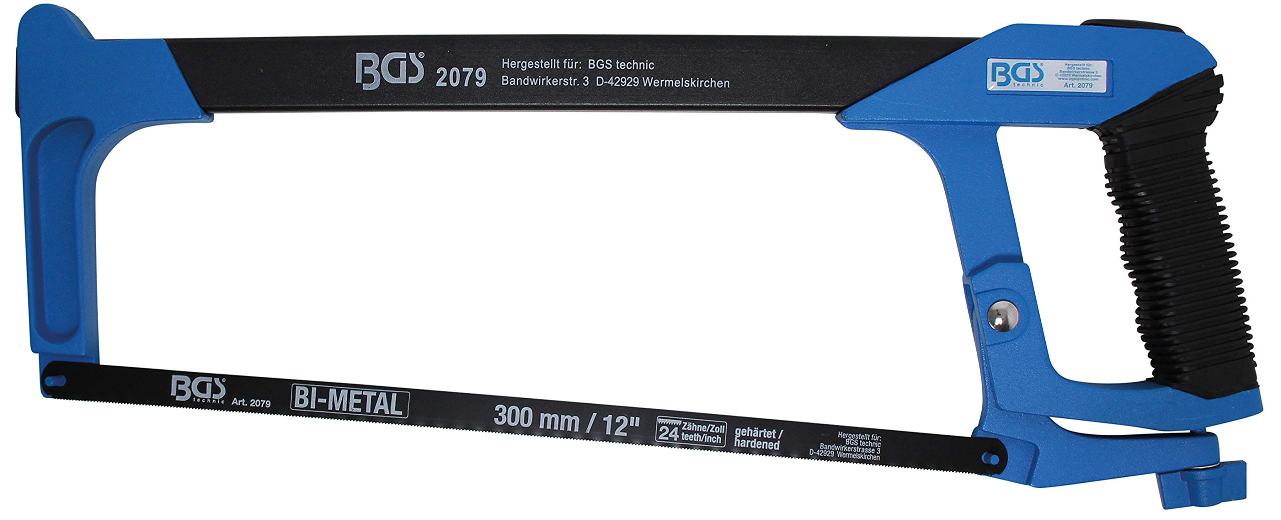 BGS 2079 | Hacksaw Frame | extra heavy duty | incl. HSS saw Blade | 300 mm