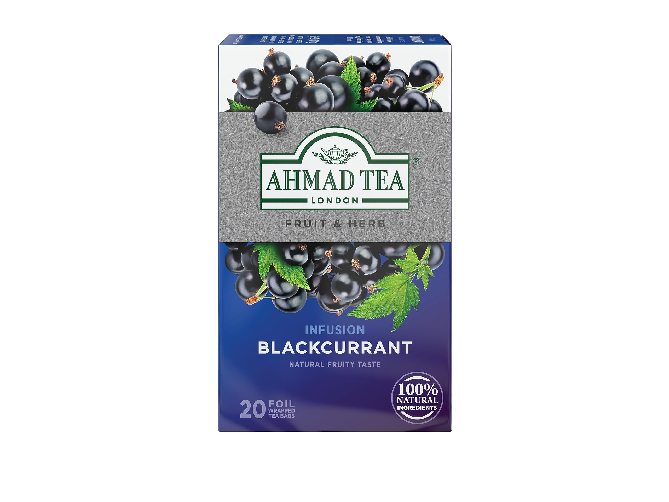 Ahmad Tea Blackcurrant Fruit & Herbal Infusion - 20 Teabags