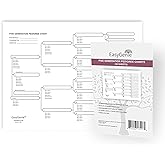EASYGENIE 30 Genealogy Pedigree Charts (5 Generations) | Thirty compact genealogy pedigree charts to fill in 5 generations of birth, death, and marriage details. Easy to file.
