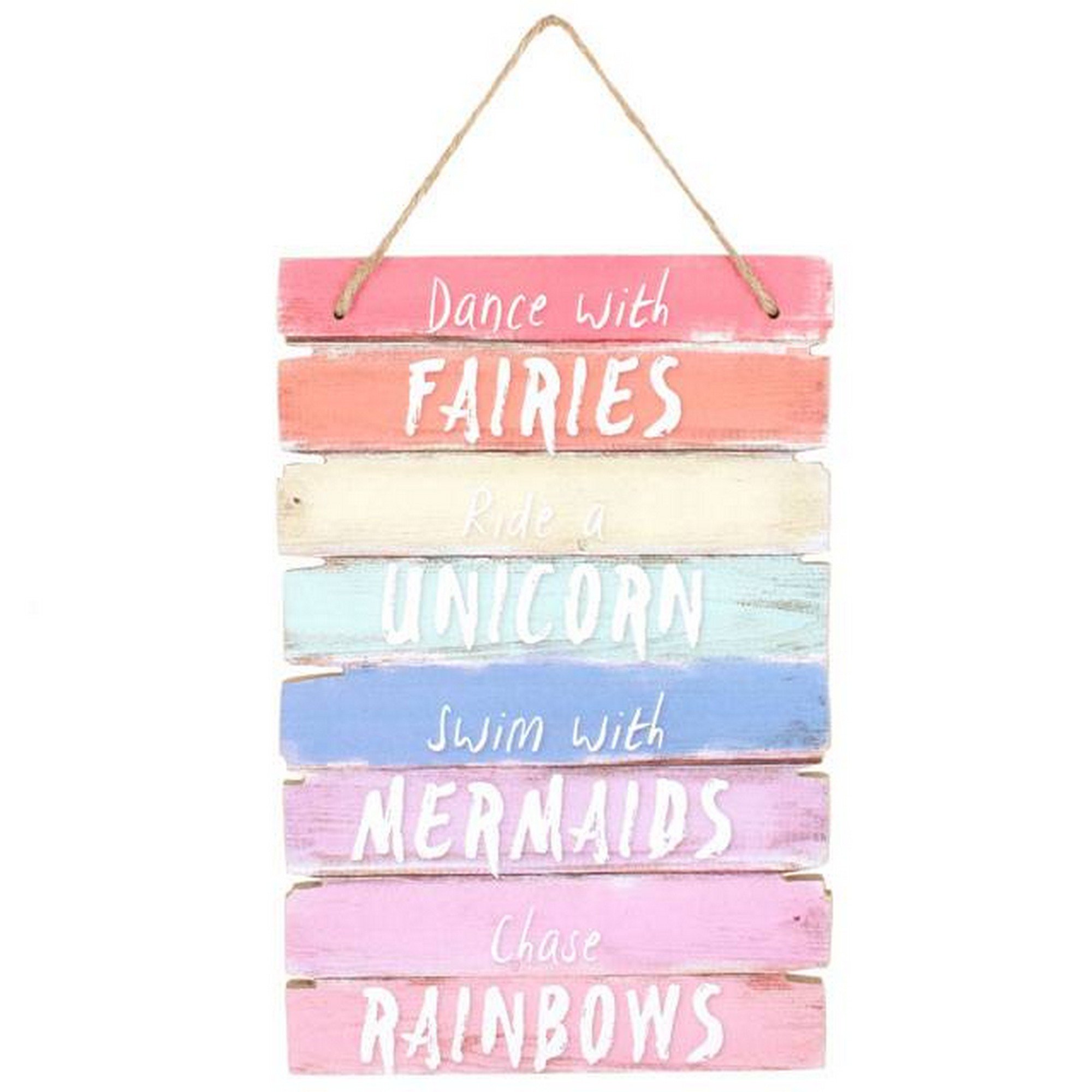 Stunning Multicolor Wood Dance With Fairies Plaque - 30cm x 20cm (1 Pc.) - Eye-catching & Unique Inspirational Wall Art - Perfect Home & Office Decor