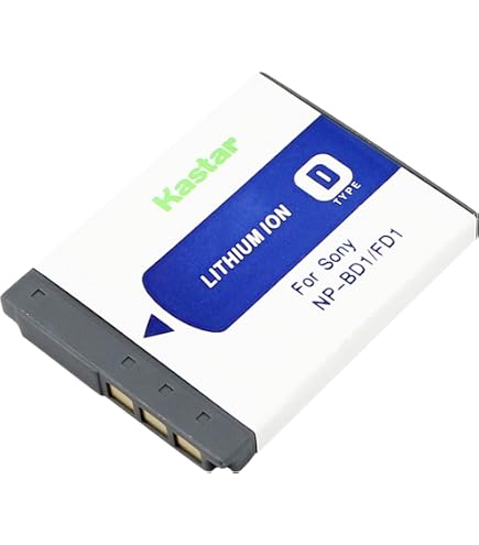 Kastar Battery Slim Charger for Sony NP-BD1 BC-CSD Sony DSC-T300