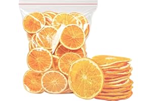 LAOSEP SXET Dried Orange Slices, Natural Dried Orange Slices, Edible Dehydrated Orange, Dried Fruit for Crafts Cake Decoration Cocktail Garnish Table Scatters (8.8oz/250g), 1.0 Count