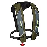 Onyx A/M-24 Automatic/Manual Inflatable Life Jacket, U.S. Coast Guard Approved, Low Profile, Compact Design, Manual Convertible Inflation Option