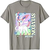 Pokemon Sylveon #0700 Happy Colorful Portrait Unisex-Adults T-Shirt