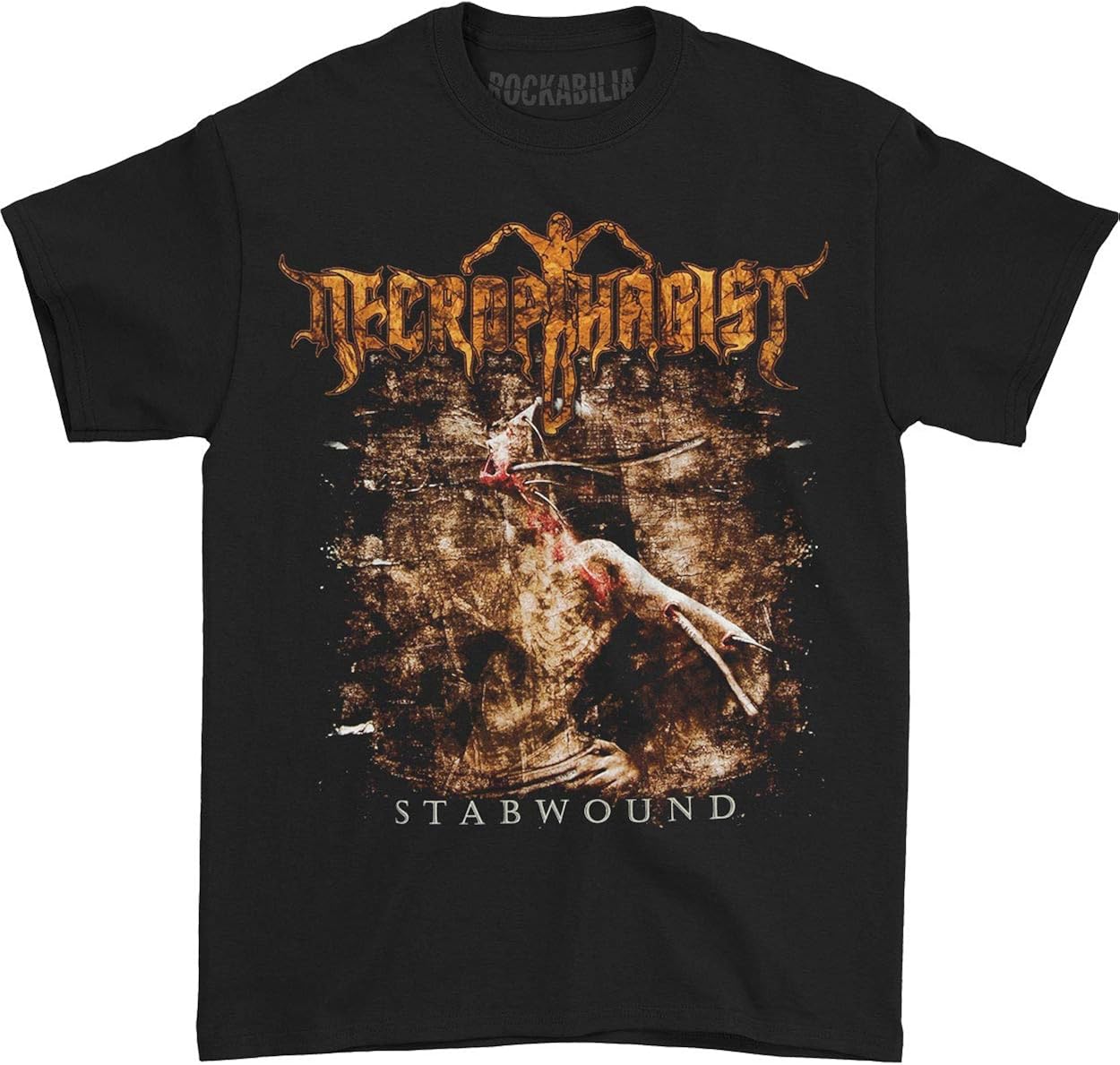 Indie Merch Necrophagist S Stabwound T Shirt Black Zelite