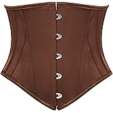 Scarlet Darkness Corset Belt for Women Underbust Satin Waist Training Cincher Corset