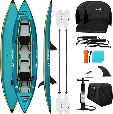 Kayak Hinchable 420cm para 2 Persona 2 Lugar 420x89x23cm Azul