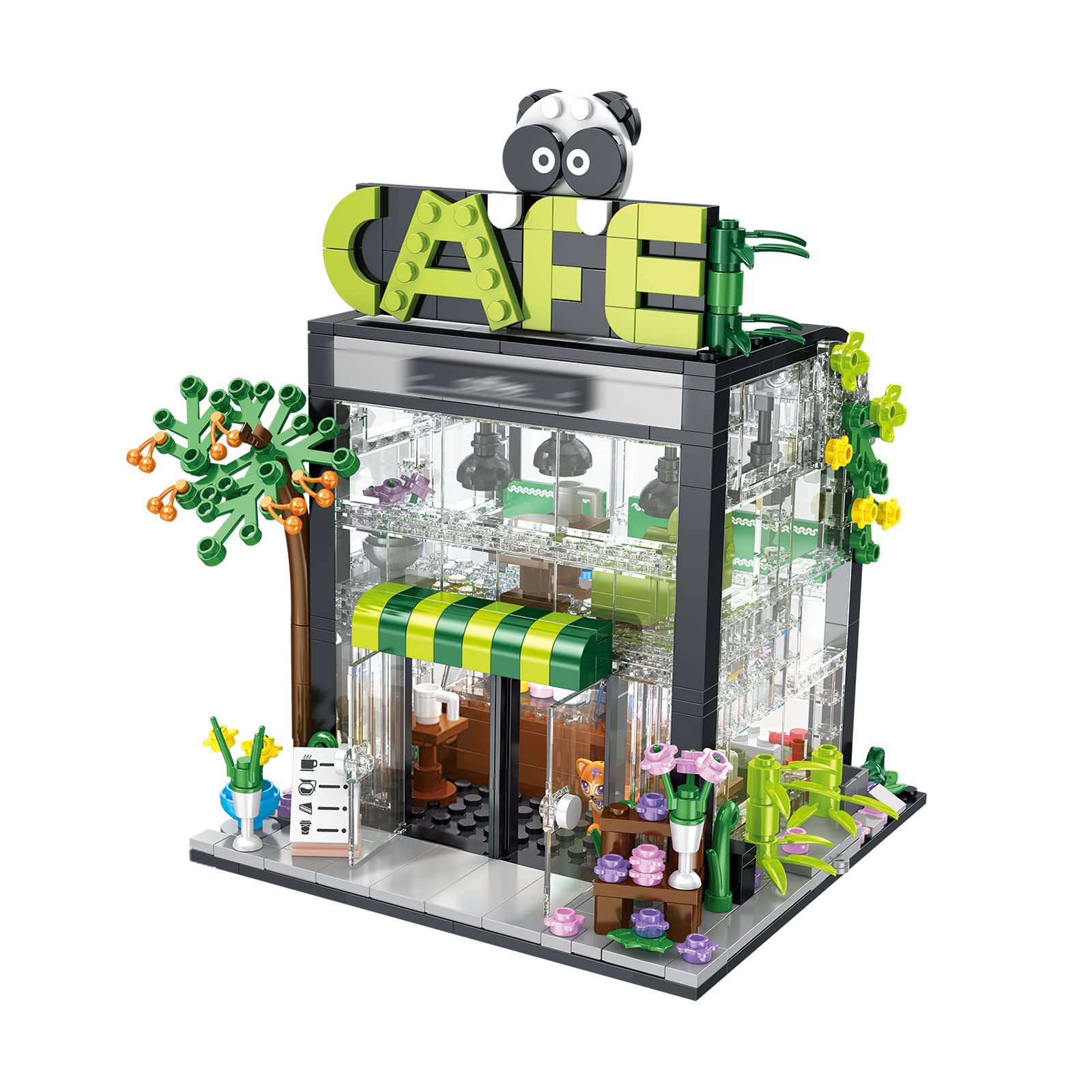 SUNHABI Toy Building Sets, Coffee Cafe House Building Toys Building Blocks for Girls 8-12 6-12 Gift for 6 Year Old Girls and up, 579PCS