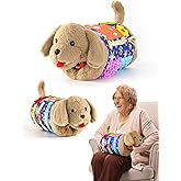 ALACCOM Fidget Blanket and Muff Dog for Adults with Dementia,Alzheimers Dementia Activities Products for Seniors and Elderly ,Gift Game and Sensory Fidget Blanket for Alzheimer’s or Dementia