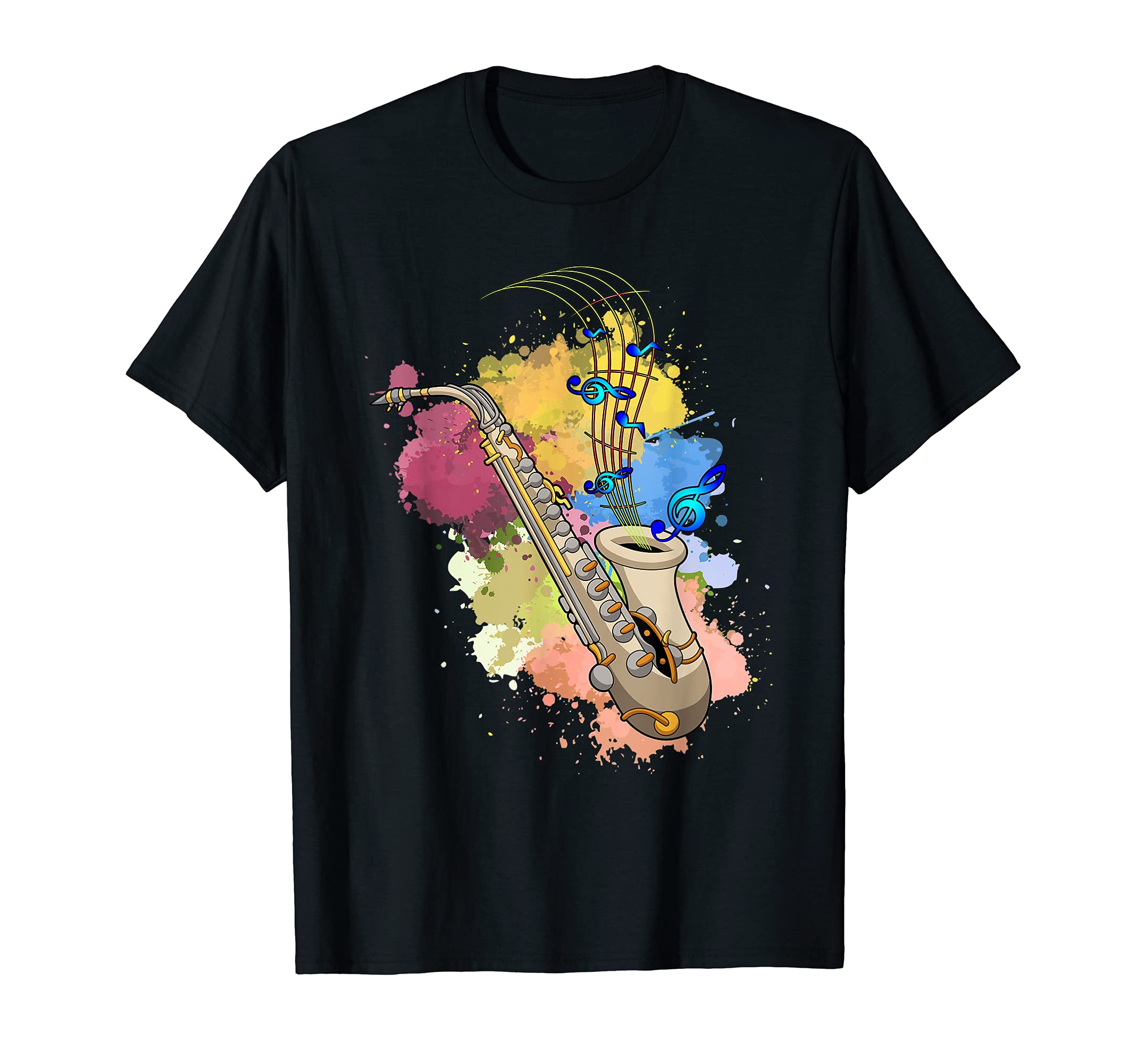 Colorful Saxophonist Jazz Musician Sax Player Saxophone T-Shirt
