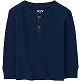 The Children's Place Boys and Toddler Long Sleeve Thermal Henley Shirt