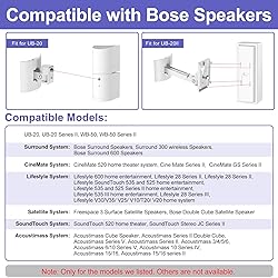 2 Pack Speaker Wall Mount Brackets for Bose