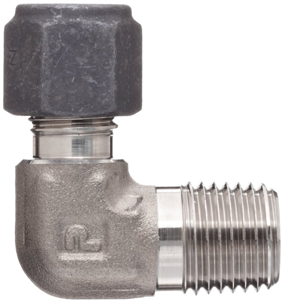 1/2 Tube OD x 1/4 NPT Male Parker CPI 84 CBZSS 316 Stainless Steel