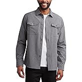 Spyder Mens Button Down Shirt Jacket - Performance Long Sleeve Shirt Jacket for Men - Casual Collared Mens Button Up Shirts