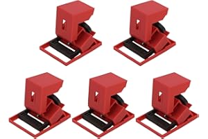 HiLKCO Circuit Breaker Lockout Device, 5 Pack 480/600V Clamp-On Universal Single and Multi-Pole Breaker Lock Out, for Loto Station Lock Out Tag Out Kit, OSHA Compliant (Medium)