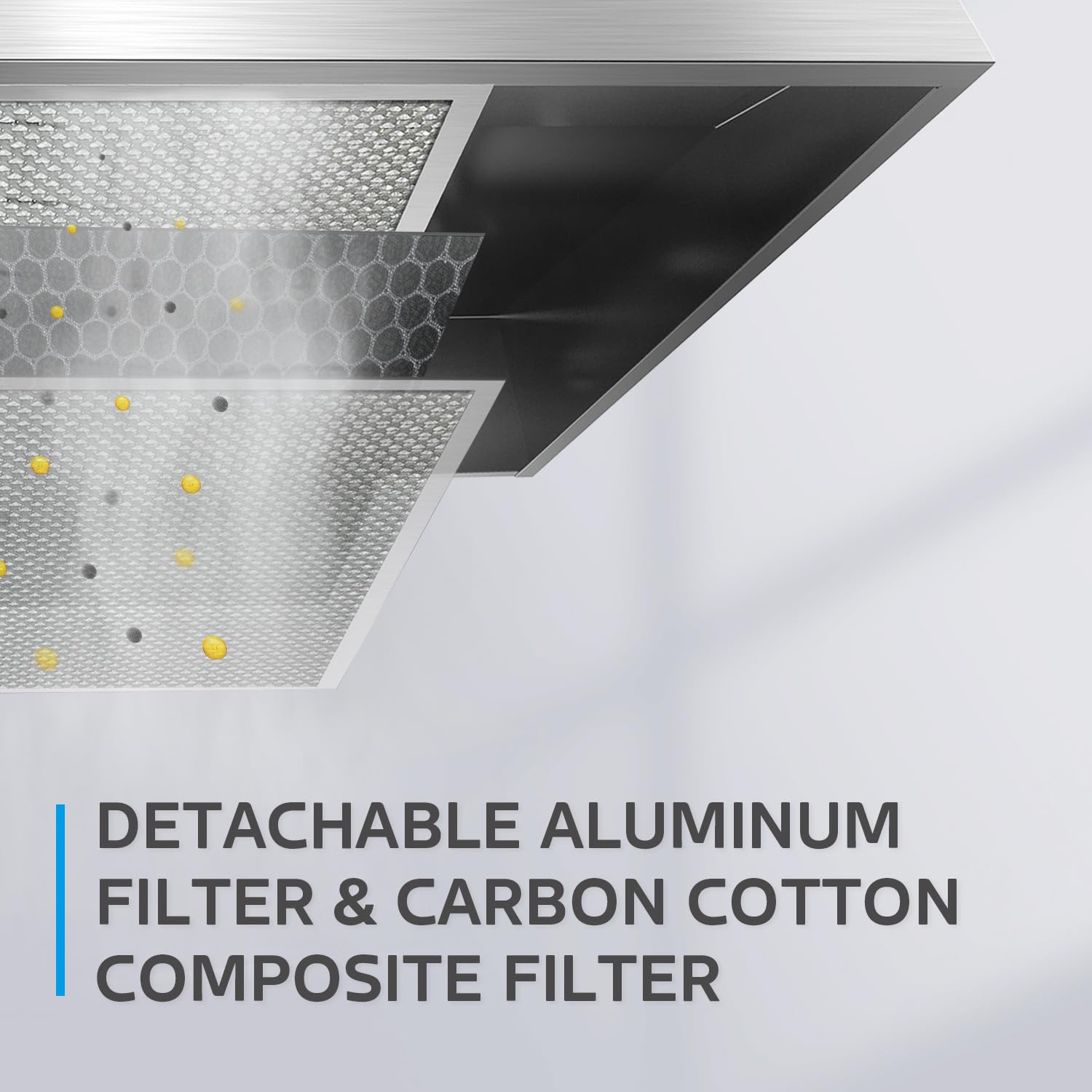 Midea MVU30W2AST Range 30 Inch Under Cabinet Vent Ductless Convertible with Durable Stainless Steel, 200 CFM Kitchen Hood with 2 Reusable Filter, 2 Speed Exhaust Fan