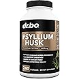 Psyllium Husk Capsule Fiber Supplement - Natural Powder Capsules for Constipation Relief for Adults - Nutritional Soluble Fiber Pills & Daily Regularity Support - Bulk Seed Husks Digestion Supplements