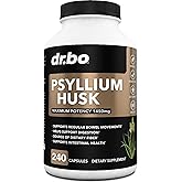 Psyllium Husk Capsule Fiber Supplement - Natural Powder Capsules for Constipation Relief for Adults - Nutritional Soluble Fiber Pills & Daily Regularity Support - Bulk Seed Husks Digestion Supplements