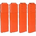 lififun 4 Pack 18-Dart Quick Reload Clip Magazine for Nerf N-Strike Elite Series (Orange)