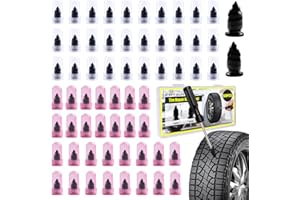 61 PCS Tire Plugs Screw Type, Reliable Screw in Tire Repair Plugs with a Screwdriver, Quick Tool Tire Plugs, Screw Tire Plug Kit, Tire patch kit for cars, motorcycles, trucks, tractors, and bicycles