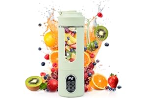 530ML Portable Blender,Mini Portable Electric USB Juicer,Small Personal Blender for Shakes and Smoothies,With Automatic Clean