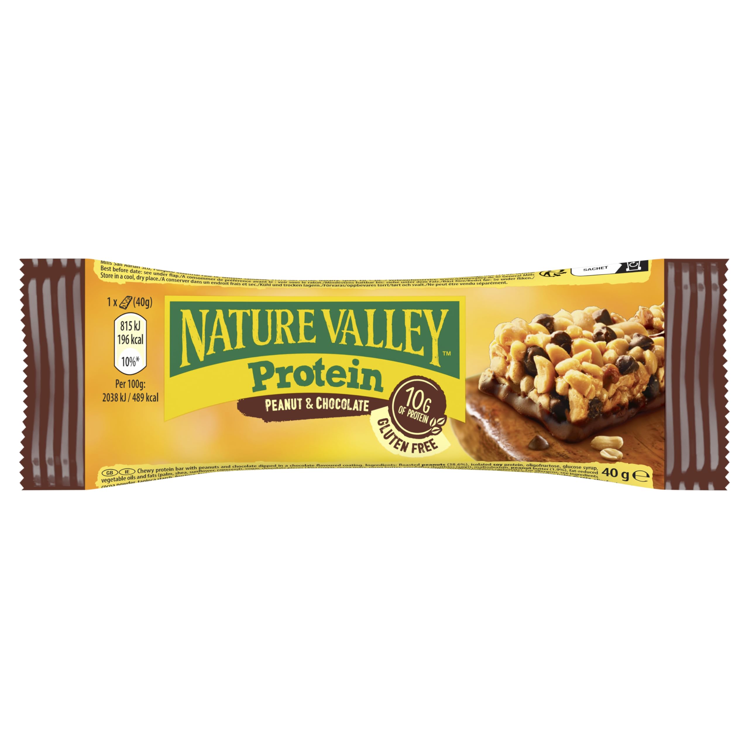 Nature Valley Protein Peanut & Chocolate Protein Bar, 40 g