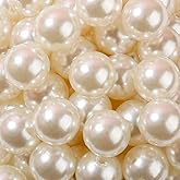 ANCADN 20mm Acrylic Beads 100pcs White Pearl Bead Chunky Bubblegum Beads for DIY Jewelry Making (White Pearl)