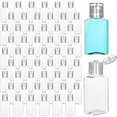 100pcs 1 oz Travel Bottles Mini Travel Bottles Hand Bottle Clear Bottle with Flip Caps Small Dispenser Containers Portable Empty Refillable Containers for Shower Gel Face Creams Body Lotion