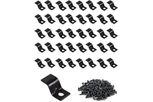 SEPTCITY Table Top Fasteners, Z Clips for Table Tops 40 Packs (Black)
