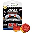 KontrolFreek Call of Duty Deadshot Edition Performance Thumbsticks for PlayStation 5 (PS5) and PlayStation 4 (PS4) | 1 High-Rise, 1 Mid-Rise | Red/Yellow
