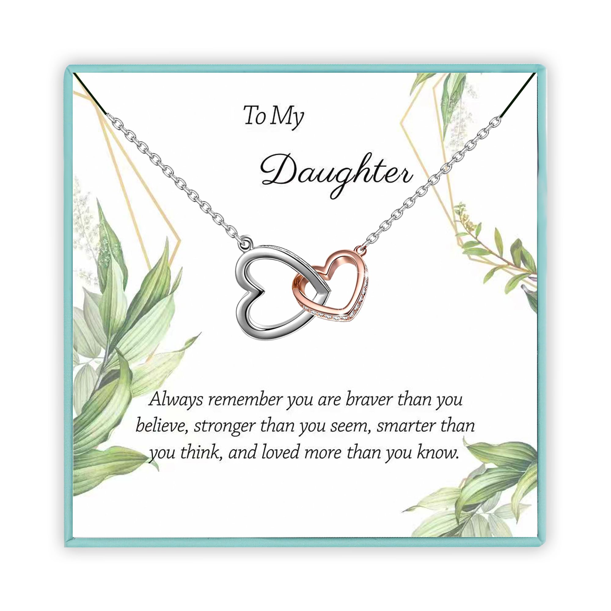 Sereney Daughter Necklace as Daughter Christmas Gift from Dad, Father Daughterr Necklace to My Dauhter from Dad, Papa Dau Necklacc as Dau Birthday Gifts from Daddy, Daughterr Jewelry Present