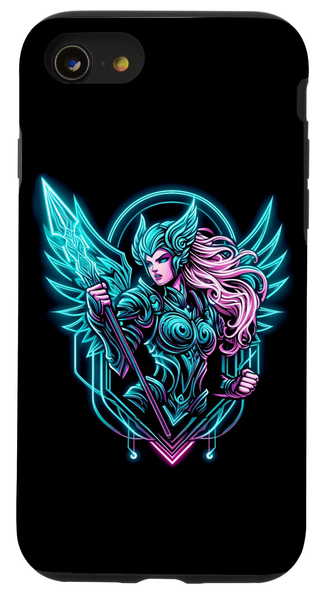 iPhone SE (2020) / 7 / 8 Viking Warrior Girl Valkyrie With Spear Rise to Valhalla Case
