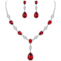 Miraculous Garden Crystal Rhinestone Jewelry Set | Necklace Bracelet Earrings For Women, Gift Box - View #7