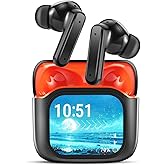 AI Translation Earbud,Spanish & English Live Translation,AI 2025 New 6.0 Pro NE20 Translation Earbuds,LCD Touch Screen,Intelligent Noise Reduction,Suitable for Travelling,Suitable for business use