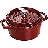 Staub Cast Iron 2.75-qt Round Cocotte - Grenadine, Made in France